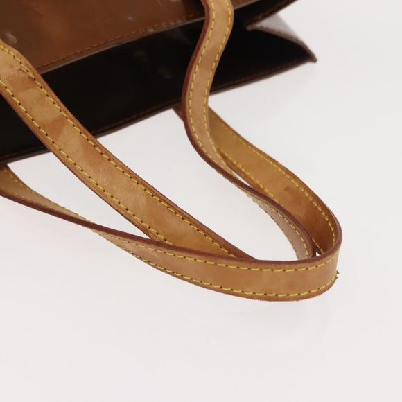 LOUIS VUITTON Monogram Vernis Reade MM Hand Bag Bronze M91143 LV Auth 150433