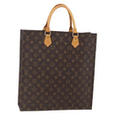 LOUIS VUITTON Monogram Sac Plat Hand Bag M51140 LV Auth 150436-1