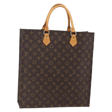 LOUIS VUITTON Monogram Sac Plat Hand Bag M51140 LV Auth 150436