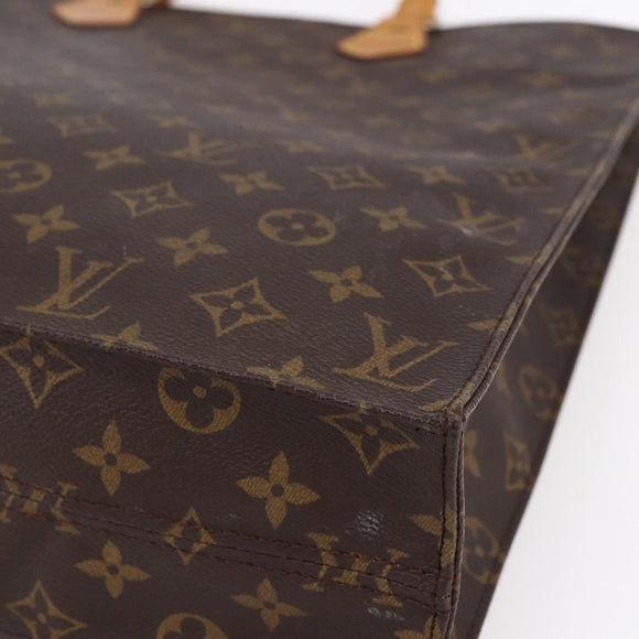 LOUIS VUITTON Monogram Sac Plat Hand Bag M51140 LV Auth 150436