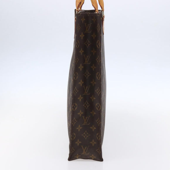 LOUIS VUITTON Monogram Sac Plat Hand Bag M51140 LV Auth 150436