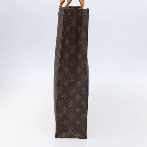 LOUIS VUITTON Monogram Sac Plat Hand Bag M51140 LV Auth 150436