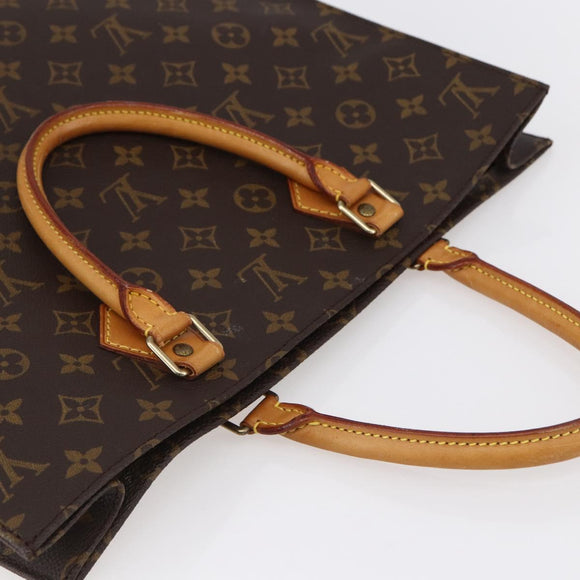 LOUIS VUITTON Monogram Sac Plat Hand Bag M51140 LV Auth 150436