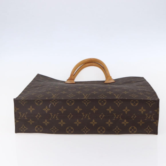 LOUIS VUITTON Monogram Sac Plat Hand Bag M51140 LV Auth 150436