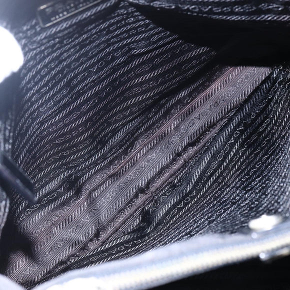 PRADA Tote Bag Nylon Black Auth 150438