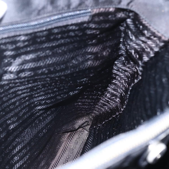 PRADA Tote Bag Nylon Black Auth 150438