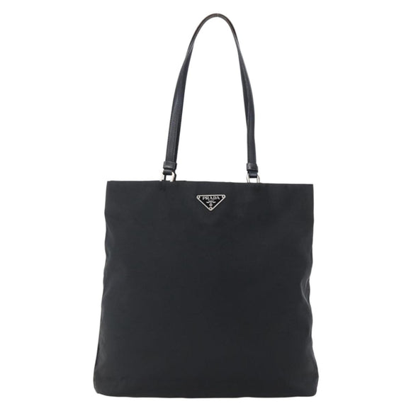 PRADA Tote Bag Nylon Black Auth 150438