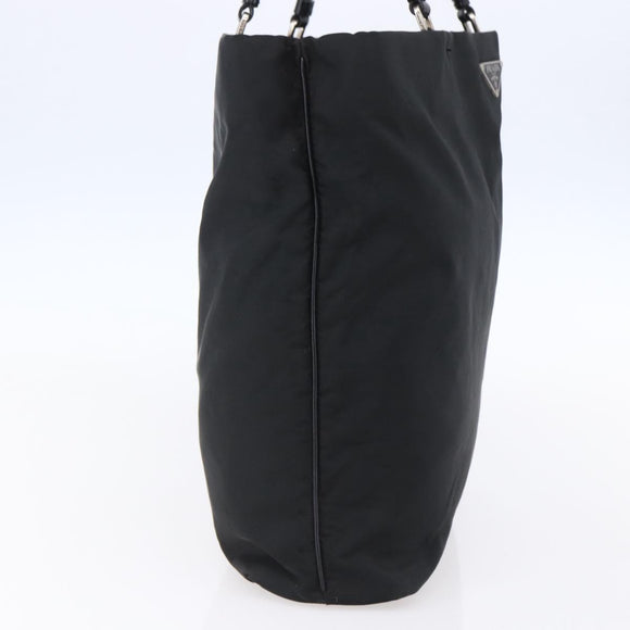 PRADA Tote Bag Nylon Black Auth 150438