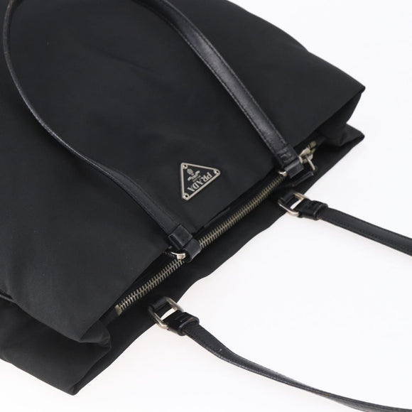 PRADA Tote Bag Nylon Black Auth 150438