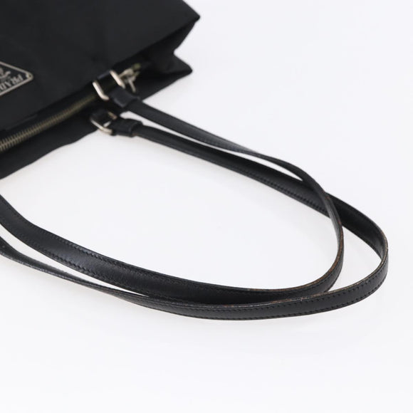 PRADA Tote Bag Nylon Black Auth 150438