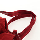 PRADA Backpack Nylon Red Silver Auth 150439V-15