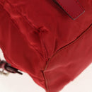 PRADA Backpack Nylon Red Silver Auth 150439V-16