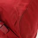 PRADA Backpack Nylon Red Silver Auth 150439V-18