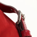 PRADA Backpack Nylon Red Silver Auth 150439V-20