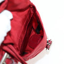 PRADA Backpack Nylon Red Silver Auth 150439V-23