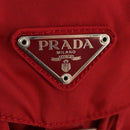 PRADA Backpack Nylon Red Silver Auth 150439V-24