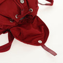 PRADA Backpack Nylon Red Silver Auth 150439V-25