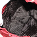 PRADA Backpack Nylon Red Silver Auth 150439V-10