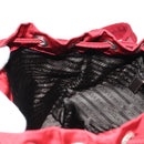 PRADA Backpack Nylon Red Silver Auth 150439V-27