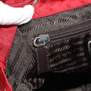 PRADA Backpack Nylon Red Silver Auth 150439V-29