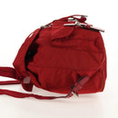 PRADA Backpack Nylon Red Silver Auth 150439V-3