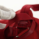 PRADA Backpack Nylon Red Silver Auth 150439V-7