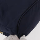 PRADA Hand Bag Nylon Navy Gold Auth 150440-15