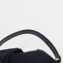 PRADA Hand Bag Nylon Navy Gold Auth 150440-8