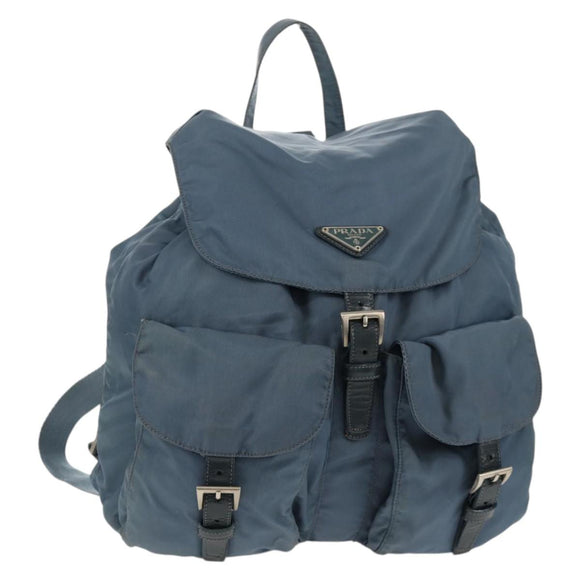 PRADA Backpack Nylon Light Blue Auth 150441