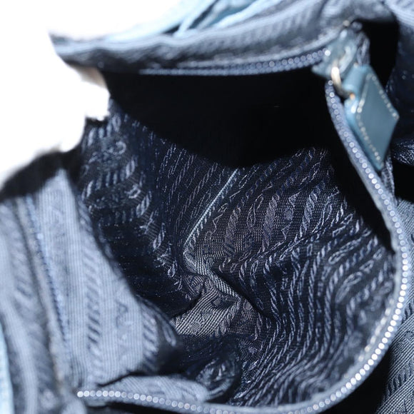 PRADA Backpack Nylon Light Blue Auth 150441