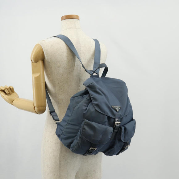 PRADA Backpack Nylon Light Blue Auth 150441