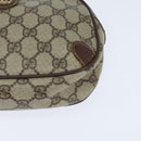 GUCCI GG Supreme Web Sherry Line Clutch Bag PVC Beige Gold 89 02 066 Auth 150444-11