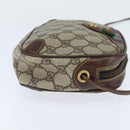 GUCCI GG Supreme Web Sherry Line Clutch Bag PVC Beige Gold 89 02 066 Auth 150444-5