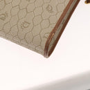 Christian Dior Honeycomb Canvas Hand Bag PVC Leather Beige Gold Auth 150446-16