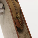 Christian Dior Honeycomb Canvas Hand Bag PVC Leather Beige Gold Auth 150446-10