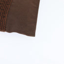 HERMES Pochette Her Line MM Shoulder Bag Canvas Brown Auth 150447-11