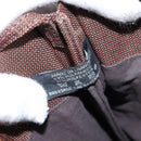 HERMES Pochette Her Line MM Shoulder Bag Canvas Brown Auth 150447-18