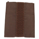 HERMES Pochette Her Line MM Shoulder Bag Canvas Brown Auth 150447-2