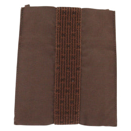 HERMES Pochette Her Line MM Shoulder Bag Canvas Brown Auth 150447 - 0
