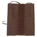 HERMES Pochette Her Line MM Shoulder Bag Canvas Brown Auth 150447-3