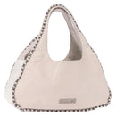 CHANEL Shoulder Bag Leather Pink Silver CC Auth 150457-1