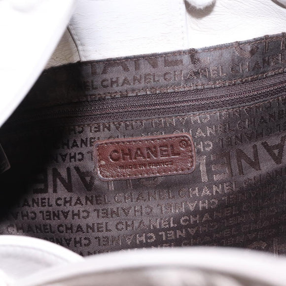 CHANEL Shoulder Bag Leather Pink Silver CC Auth 150457