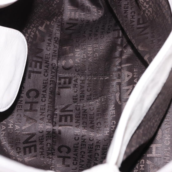 CHANEL Shoulder Bag Leather Pink Silver CC Auth 150457