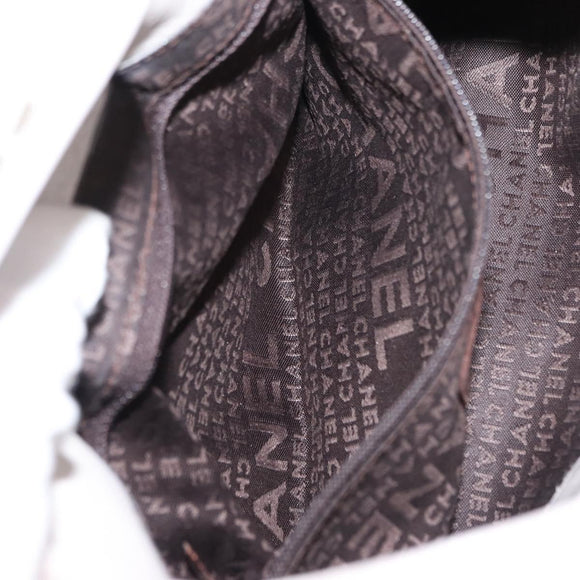 CHANEL Shoulder Bag Leather Pink Silver CC Auth 150457