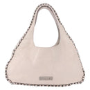 CHANEL Shoulder Bag Leather Pink Silver CC Auth 150457-13