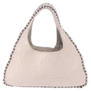 CHANEL Shoulder Bag Leather Pink Silver CC Auth 150457-2