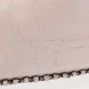 CHANEL Shoulder Bag Leather Pink Silver CC Auth 150457-3