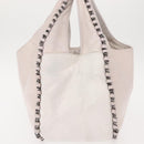 CHANEL Shoulder Bag Leather Pink Silver CC Auth 150457-6