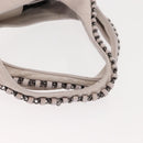 CHANEL Shoulder Bag Leather Pink Silver CC Auth 150457-8