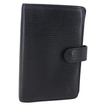 LOUIS VUITTON Epi Agenda PM Day Planner Cover Black R20052 LV Auth 150463
